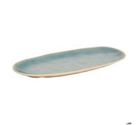 Plat Pia ovale 19x38cm bleu - Atmosphera Créateur d'intérieur