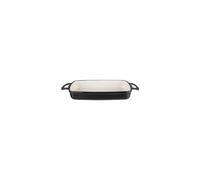 Plat Plat rectangulaire noir, 1,8 litre, dimensions : 40(H) x 370(L) x 217(P)mm, base émaillée, antiadhésif une fois assaisonné, compatible induction, GH323