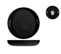 Plat Pour Couscous Friends Noir, 25Cm, Verre Opale
