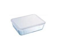 Pyrex – Plat rectangulaire 244P000/5043 – 4 L en verre avec couvercle plastique