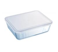 Pyrex – Plat rectangulaire 244P000/5043 – 4 L en verre avec couvercle plastique