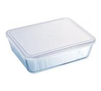 Pyrex – Plat rectangulaire 244P000/5043 – 4 L en verre avec couvercle plastique