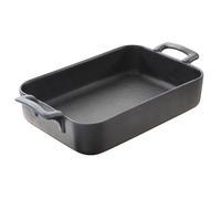 Plat de cuisson four BELLE CUISINE 0,7 l, rectangulaire, noir mat, porcelaine, REVOL