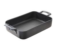 Plat de cuisson four BELLE CUISINE 1,7 l, rectangulaire, noir mat, porcelaine, REVOL