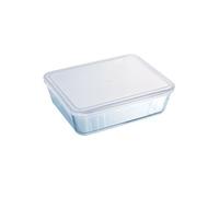 Plat Rectangulaire 1.5l Verre + Couvercle Plastique - 242P000/5046