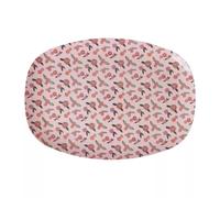 Plat rectangulaire en mélamine 22x30 cm RICE Une rose est une rose