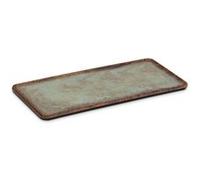 Plat Rectangulaire en Mélaminé Collection Linen 35,5 x 16 cm