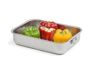Plat rectangulaire haut Inox Anti-Adhérent 45x32