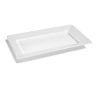 Plat Rectangulaire Mélamine Blanc L 35,8 à 71 cm Pujadas Blanc G