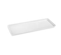 Plat Rectangulaire Mélamine Blanc L 39 à 50 cm