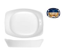 Luminarc - Plat rectangulaire Blanc Smart Cuisine Carine 250°C - Plat à Four en Verre Innovant - Léger et Extra-Résistant - Nettoyage Facile - Fabrication en France - Dimensions 30x22 cm