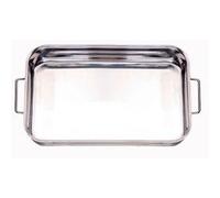 Plat rectangulaire Spécial four 30 x 22 cm - Baumalu - Argent / Métallique - Acier Inoxydable (inox) Argent G
