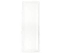 Plat Rigide Type Dentelle Gâteau Rectangulaire Blanc