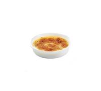 Plat rond à crème brulée blanc 14 cm - smart cuisine carine -
