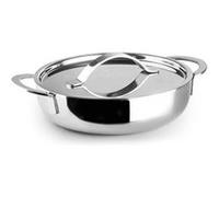IBILI - Casserole avec couvercle Triply naturelle 14 cm, acier inoxydable, convient pour induction, sans antiadhésif
