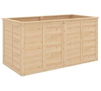 Plate-bande surélevée en bois 152 x 77 x 77 cm Plate-bande surélevée pour herbes aromatiques avec fond ouvert Barres de renfort