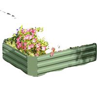 Plate-bande surélevée, matériau en acier, 45 x 30 x 30 pouces, convient à différentes plantes, cadre métallique pour une longue durée de vie, peinture non toxique