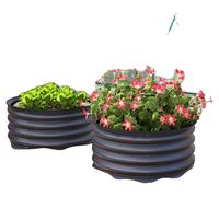 Plate-bande surélevée, matériau en acier, 72 x 36 x 30 pouces, capacité de 12 pieds cubes, facile à assembler, convient à différentes plantes