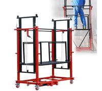 Plate-forme de levage électrique, chariot élévateur mobile robuste, ascenseur automatique pour construction intérieure/extérieure, plate-forme de travail de 2 m