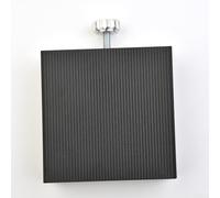 Plate-forme de levage réglable en aluminium 90 x 90 mm de hauteur 30-90 mm pour le travail du bois, la gravure et le petit matériel (noir)