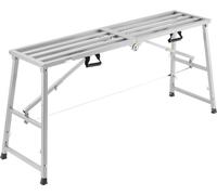 Plate-forme de travail Marchepied jusqu'à 400 kg - Hauteur réglable 800-1295 mm - Stable et sûr - Idéal pour le bâtiment et l'artisanat