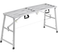 Plate-forme de travail SucceBuy, escabeau en acier allié réglable en hauteur sur 4 positions, échafaudage portable, capacité de charge 363 kg, tabouret pour la construction à sec et le nettoyage