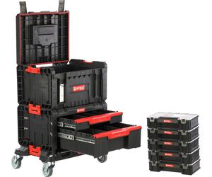 Plate-forme mobile avec boîtes à outils et 5 organiseurs Ensemble d'atelier modulaire PRO