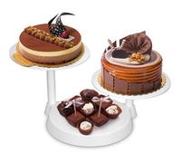 Plate-forme Plateau Tournant Support Gâteau Blanc Blanc YYV