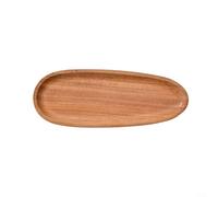 Plate Ovale Irrégulière en pour bois Massif 30x20cm Plate Ovale(27.5*10.5) | pour bois massif , finition lisse, pour idéal fruits snacks, lavable à la main, style rustique chic