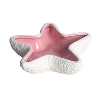 Plateau à bijoux en céramique inspiré de l ' océan, plat en coquille de conque côtière pour bagues et boucles d ' oreilles, porte-clés décoratif sur le thème de la plage, porte-bijoux de décoration