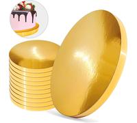 Plateau à cake Or 28 cm 2 cm Set 10 pièces Cake Drum Rond Premium Brand4Cake