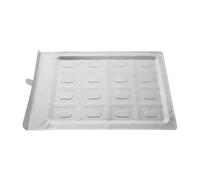 Plateau à Cendres Amovible en Métal Structure Renforcée Argenté | Accessoires pour Poêle à Bois, Nettoyage Facile, Protection la Chaleur, Usage Extérieur et Atelier
