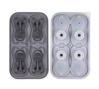 Plateau à cubes froids Bulldog, bac à glaçons en silicone Bulldog Moule en | Machine à boules de glace en silicone à dégagement facile Forme de bouledo