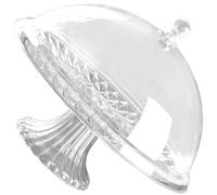 Plateau à dessert fruits couvert de styles européens avec couvercle transparent pour le stockage des collations fraîches Assiette de service en plastique pour les maisons de fête Cuisine Plateaux