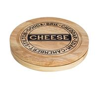 Plateau à Fromage en Bois Rond et ses 4 Couteaux à Fromages