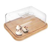 Plateau à fromage - Vilde - avec couvercle - 28 x 22 x 11 cm - Bois de bambou
