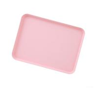 Plateau à fruits 34 x 24 x 2 cm - Garantit une utilisation durable, éviter les glissements, le placement sans risque, les scènes habituelles, les superficies collantes, facile à nettoyer - rose/vert