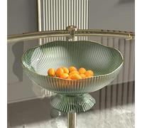 Plateau à fruits maison salon Table basse panier plateau bonbons de Placement collation avec Base Corbeille à fruits cuisine(Green)