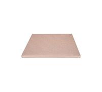 plateau à gâteau carré 30cm or rose - f81050