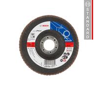 Bosch Plateau à lamelles X551 Expert pour métal 125x22,23 mm Grain 60 coudé 2608606717