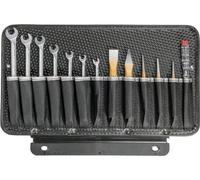Plateau à outils, 13 compartiments, noir, 430 x 15 x 240 mm