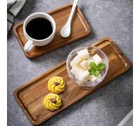 Plateau à petit déjeuner en bois pliable avec pieds inclus - Plateau de service multifonction pour lit, télévision, regarder l'ordinateur 41 x 30 cm (TP04 (grand))