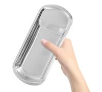 Plateau à Pinces pour Buffet en Acier Inoxydable, Usage Maison la Cuisine | Finition Polie Miroir, Entretien Facile, Usage Polyvalent, Argenté, Sûr Utilisation Prolongée