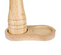 Plateau à sel et à poivre - Porte-moulin à poivre en bois à double grille, plateau de rangement antidérapant et résistant à la chaleur sur le plan de travail pour sel, moulins à poivre, bouteilles