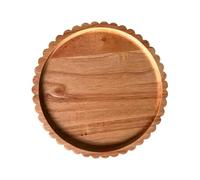Plateau À Snacks - Plateau De Présentation Rustique 21 Cm - Plateaux En Bois Pour Le Service De Nourriture - Pour Fromage Charcuterie Gâteau Chocolat Fruit Bougie Maison Salon Chambre Bureau Restauran