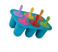 Plateau à sucettes glacées antiadhésives à 6 cavités, ensemble de fabrication de desserts pour la fabrication de desserts aromatisés uniques à la maison ou fêtes, machine à sucettes glacées