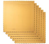 Plateau à tarte doré carré 34x34 cm 6 pcs cake board carton gâteau