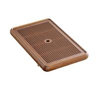 Plateau à thé en bois avec design de drainage, table de service à thé chinoise Kung Fu pour la maison, le bureau, le bar, les amateurs de thé