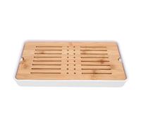 Plateau à thé Kung Fu chinois avec système de drainage pour la maison, le bureau et le bar - 33 x 19 x 4 cm