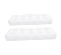 Plateau à Œufs en Mousse 2 Ensembles, Boîte Vide Blanche | Capacité Grosse, Usage la Cuisine Domestique, Format Simple et Moderne, Protection des Œufs